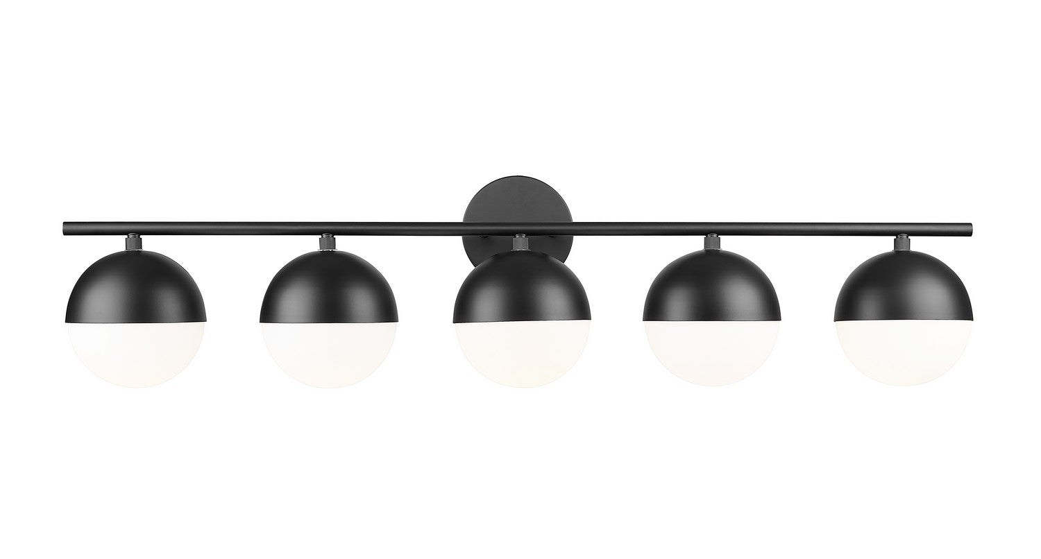 Z-Lite - 7517-5V-MB - Five Light Vanity - Realm Sphere - Matte Black