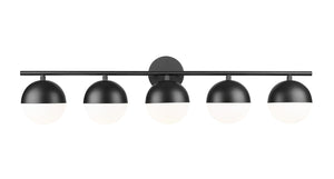 Z-Lite - 7517-5V-MB - Five Light Vanity - Realm Sphere - Matte Black
