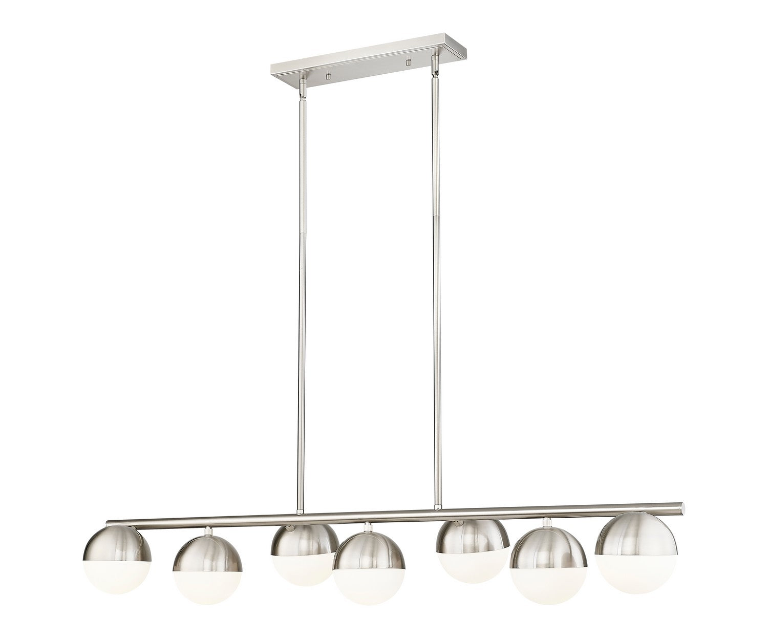 Z-Lite - 7517-7L-BN - Seven Light Linear Chandelier - Realm Sphere - Brushed Nickel