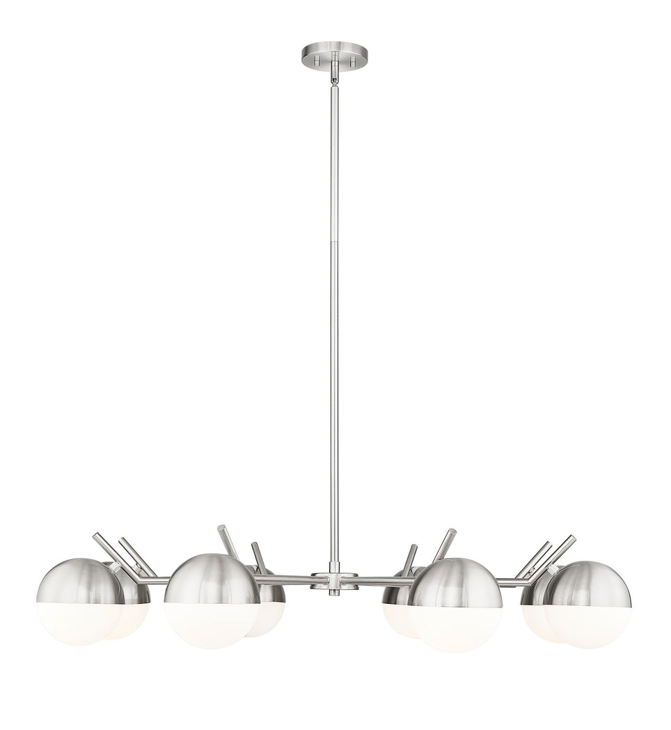 Z-Lite - 7517-8BN - Eight Light Chandelier - Realm Sphere - Brushed Nickel