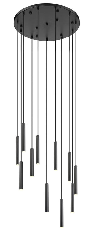 Z-Lite - 919MP12-11R-MB-LED - LED Chandelier - Forest - Matte Black