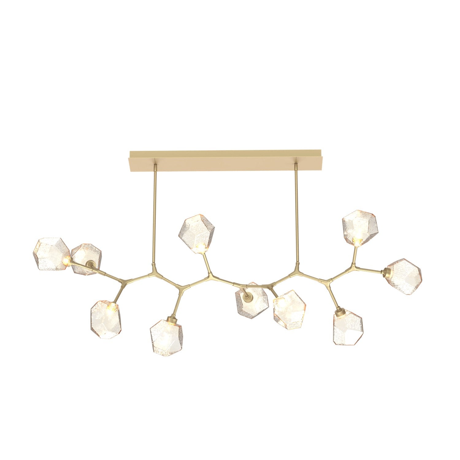 Hammerton Studio - PLB0039-BC-GB-A-001-L3 - LED Branch - Gem - Gilded Brass
