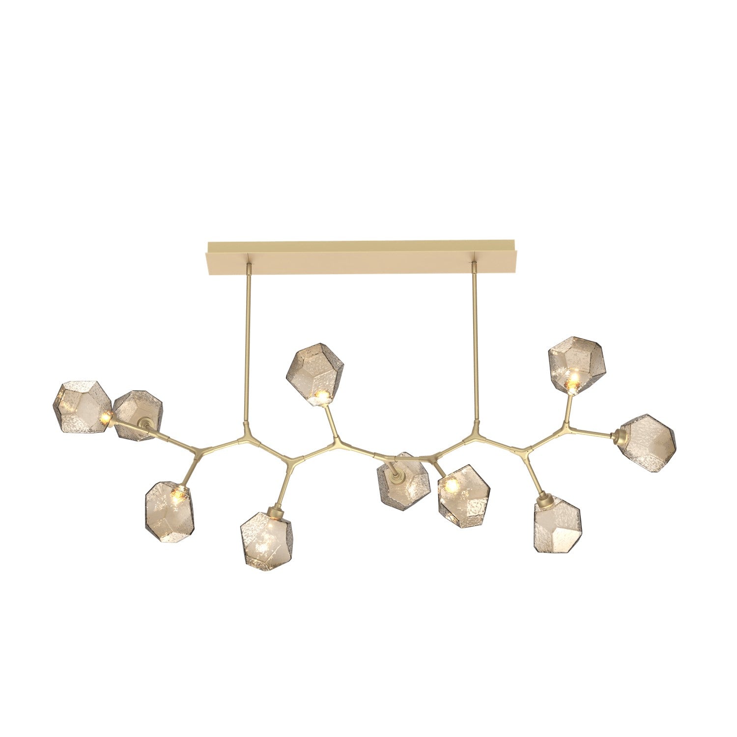 Hammerton Studio - PLB0039-BC-GB-B-001-L3 - LED Branch - Gem - Gilded Brass