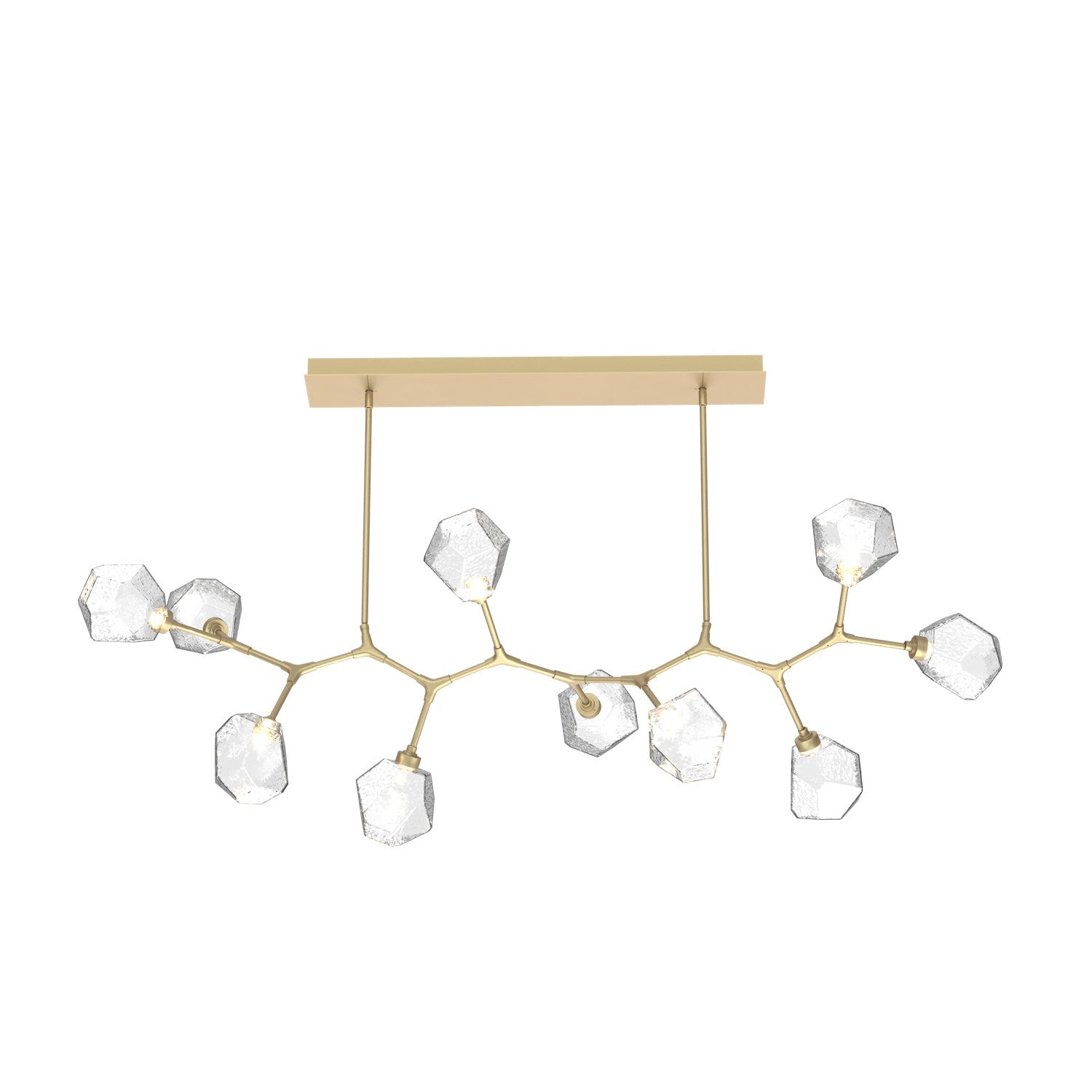 Hammerton Studio - PLB0039-BC-GB-C-001-L3 - LED Branch - Gem - Gilded Brass