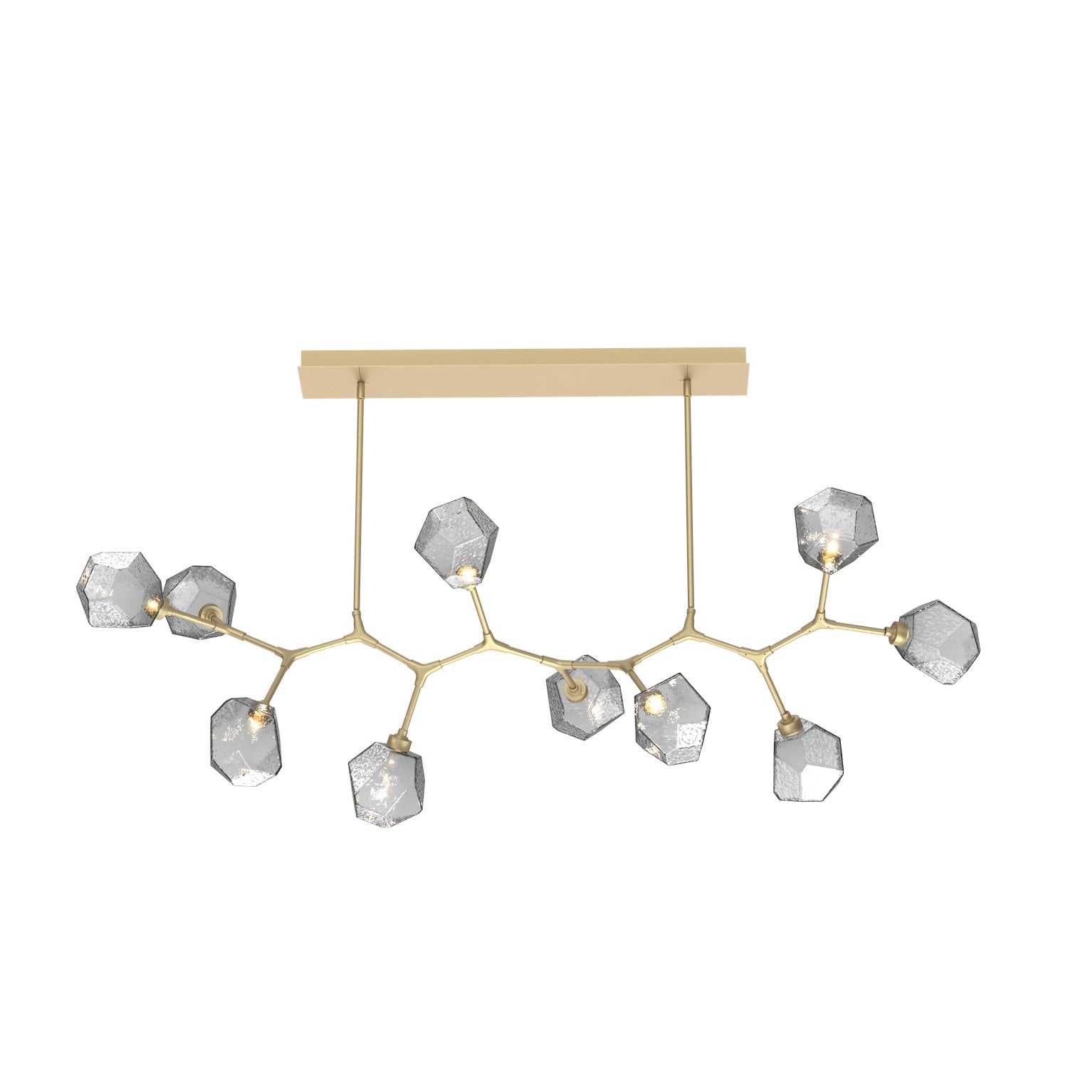 Hammerton Studio - PLB0039-BC-GB-S-001-L3 - LED Branch - Gem - Gilded Brass
