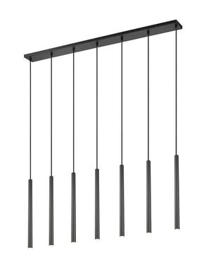 Z-Lite - 919MP24-7L-MB-LED - LED Linear Chandelier - Forest - Matte Black