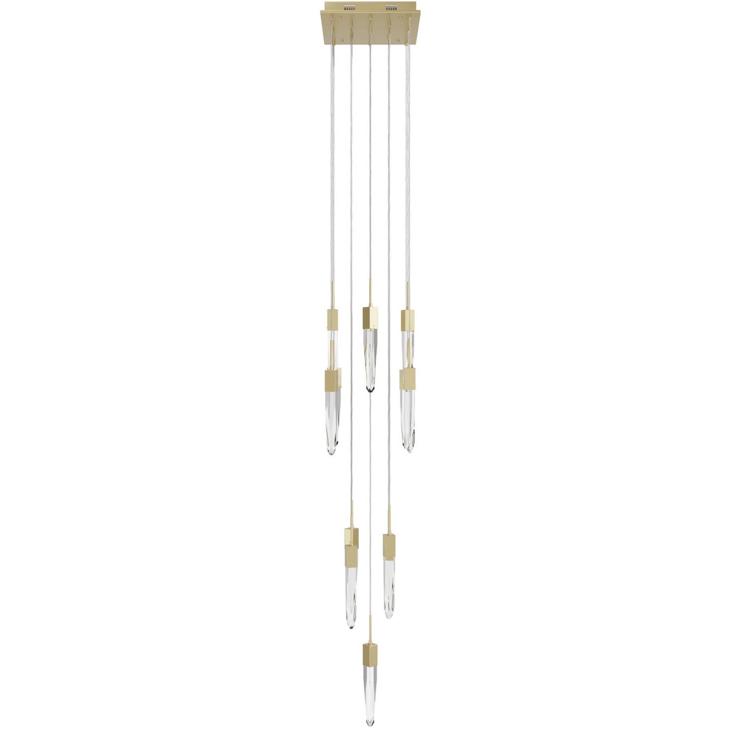 Avenue Lighting - HF1905-13-AP-BB-C - 13 Light Pendant - Aspen - Brushed Brass