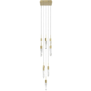 Avenue Lighting - HF1905-13-AP-BB-C - 13 Light Pendant - Aspen - Brushed Brass