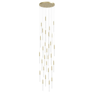 Avenue Lighting - HF2031-SNW-BB - LED Pendant - Main St. - Brushed Brass