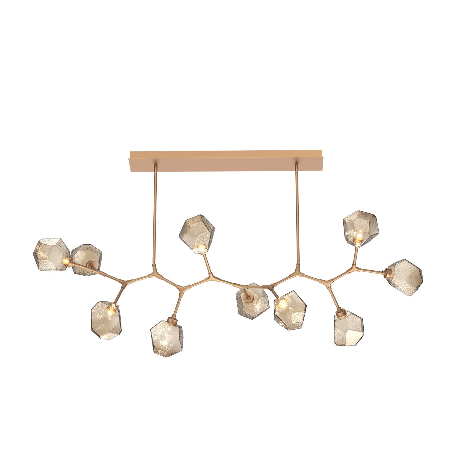 Hammerton Studio - PLB0039-BC-NB-B-001-L3 - LED Branch - Gem - Novel Brass