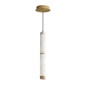 ET2 - E11204-WAGLD - LED Pendant - Aragon - White Alabaster / Gold