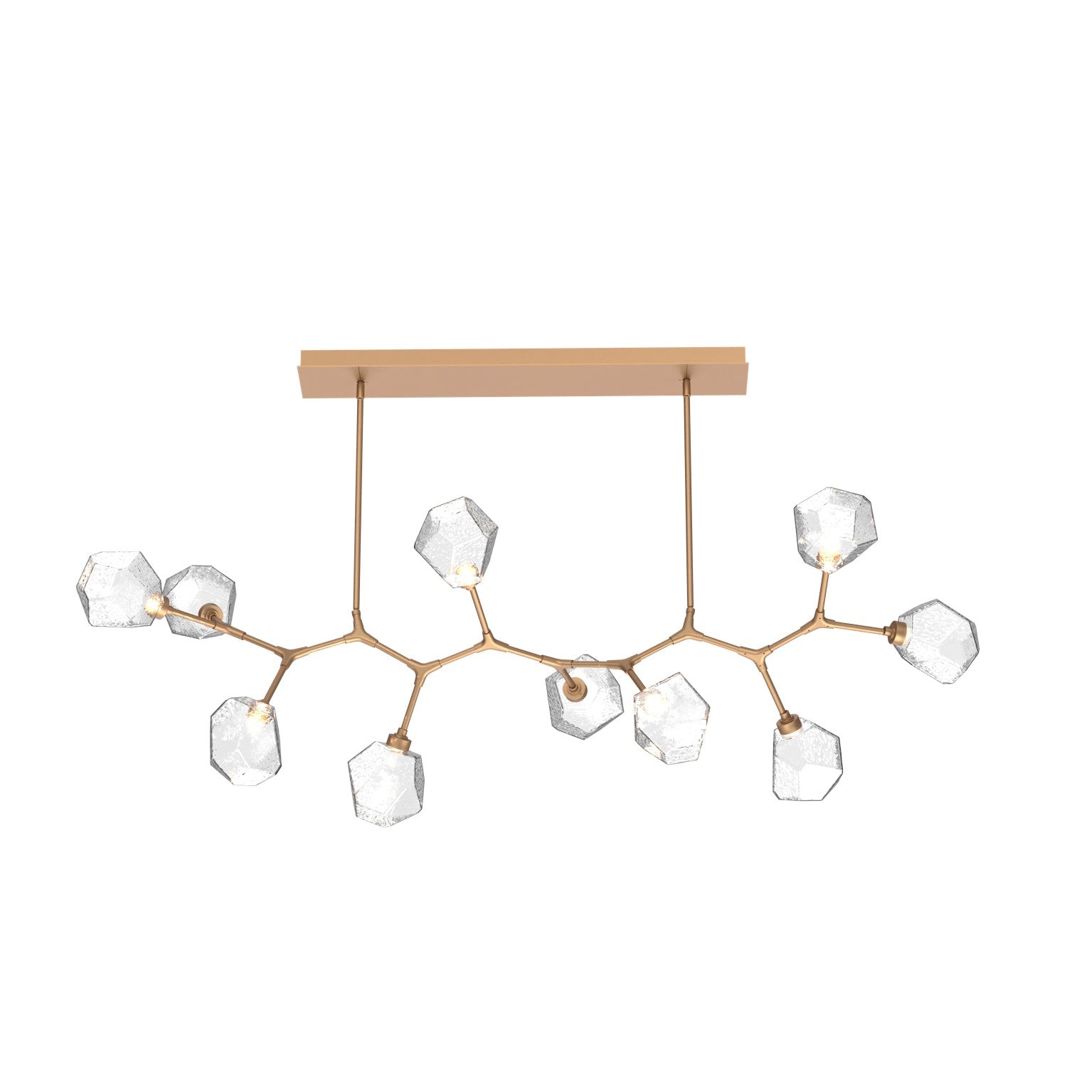 Hammerton Studio - PLB0039-BC-NB-C-001-L3 - LED Branch - Gem - Novel Brass