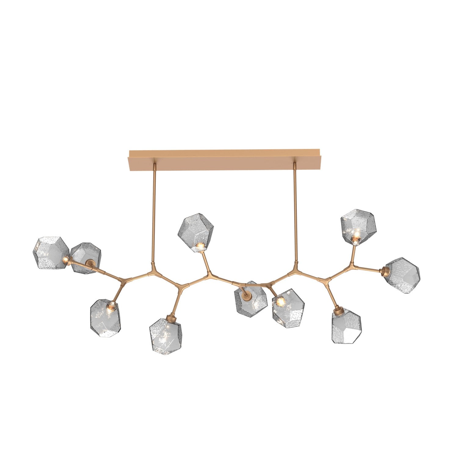 Hammerton Studio - PLB0039-BC-NB-S-001-L1 - LED Branch - Gem - Novel Brass