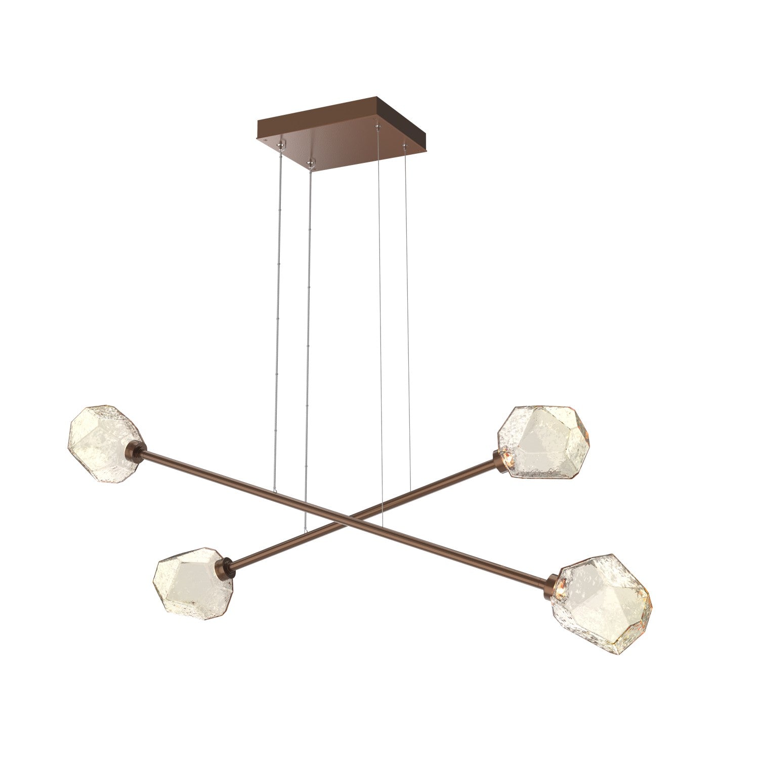 Hammerton Studio - PLB0039-M2-BB-A-CA1-L1 - LED Lantern - Gem - Burnished Bronze