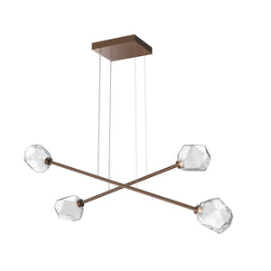 Hammerton Studio - PLB0039-M2-BB-C-CA1-L3 - LED Lantern - Gem - Burnished Bronze