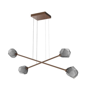 Hammerton Studio - PLB0039-M2-BB-S-CA1-L3 - LED Lantern - Gem - Burnished Bronze