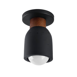 Maxim - 10629LVBK - One Light Flush Mount - Pompeii - Lava / Black