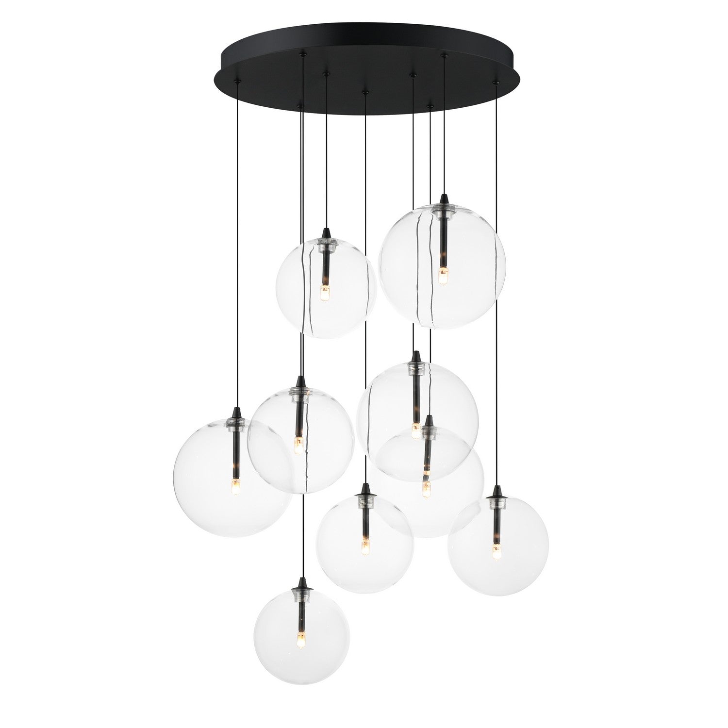ET2 - E25077-18BK - LED Chandelier - Global - Black