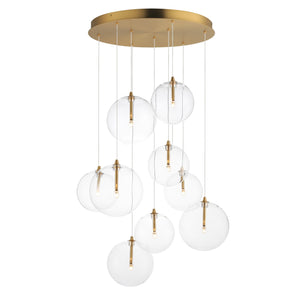 ET2 - E25077-18NAB - LED Pendant - Global - Natural Aged Brass