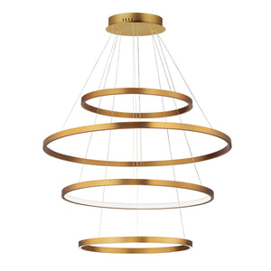 ET2 - E52729-GLD - LED Pendant - Groove 5CCT - Gold