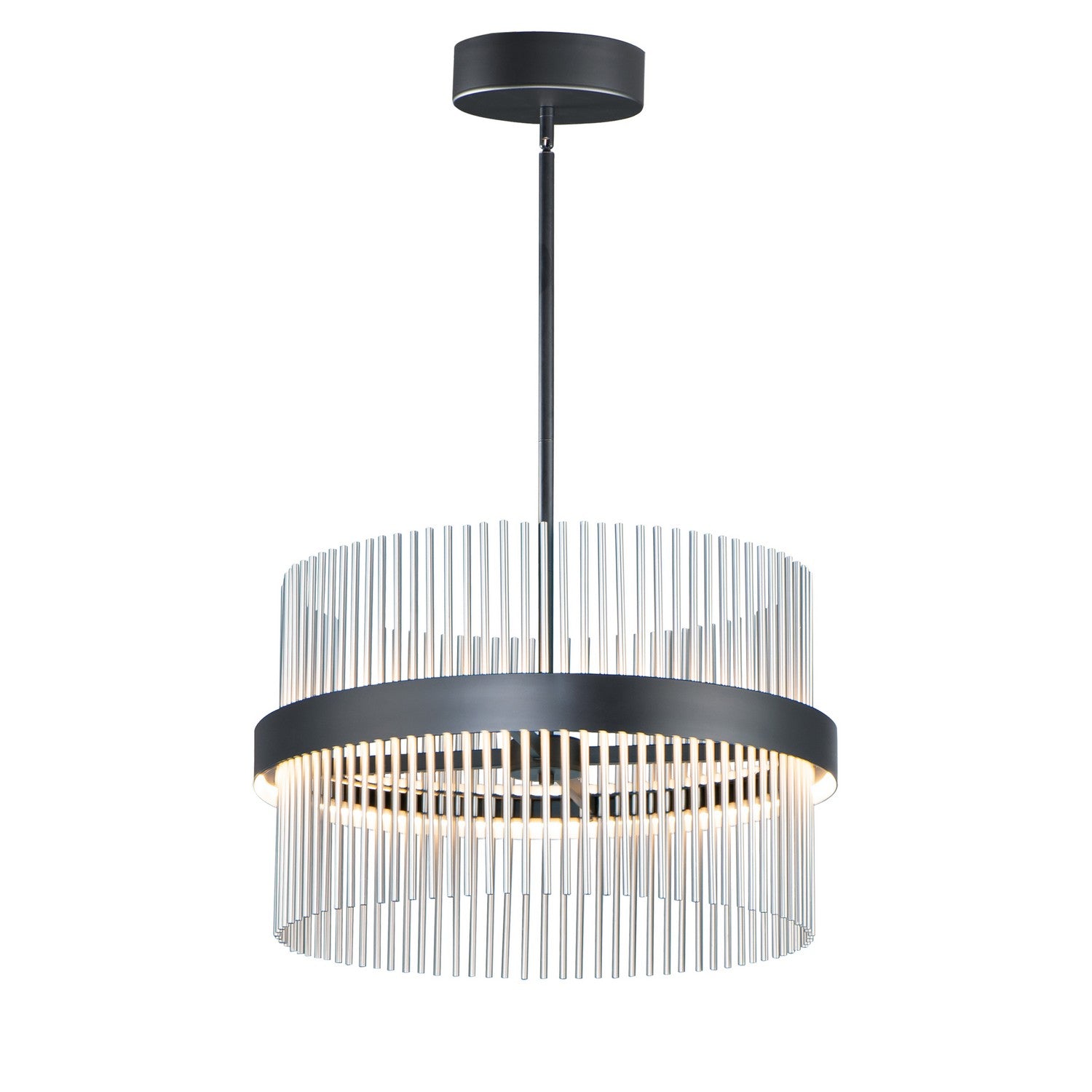 ET2 - E34255-BKSN - LED Pendant - Chimes WiZ - Black / Satin Nickel