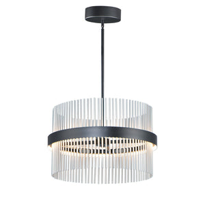 ET2 - E34255-BKSN - LED Pendant - Chimes WiZ - Black / Satin Nickel
