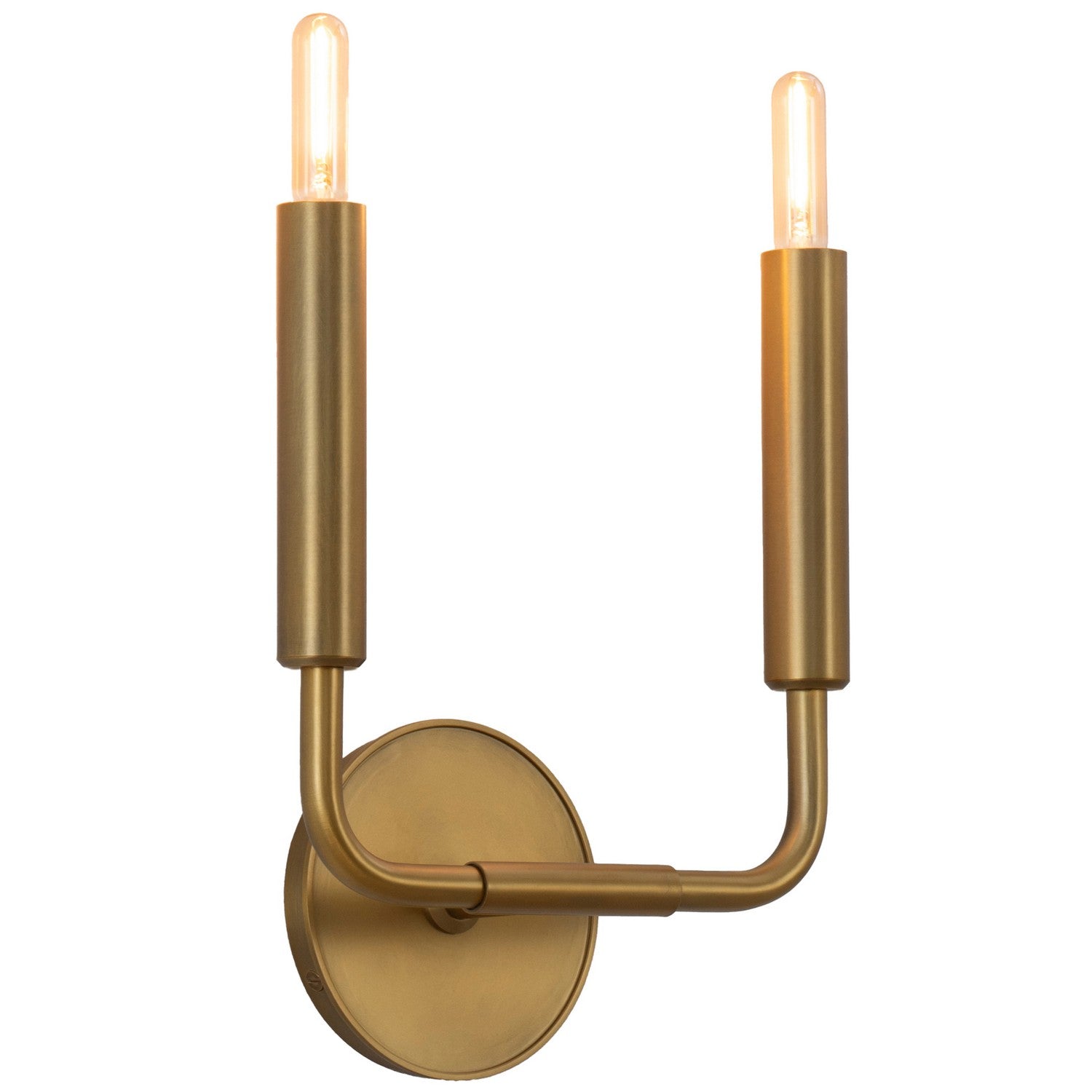 Robert Abbey - 1406 - Two Light Wall Sconce - Mavisten Edition Carbonia - Lacquered Burnished Brass