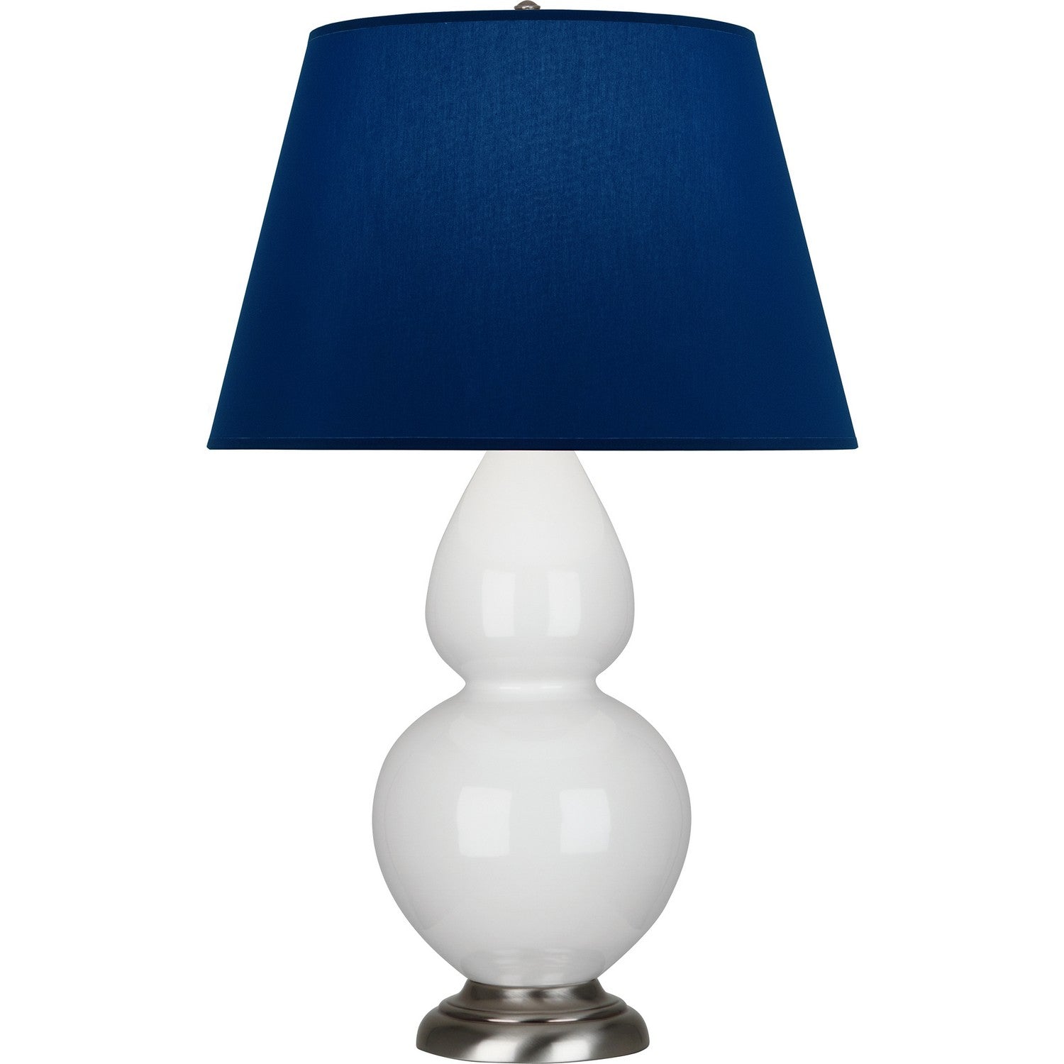 Robert Abbey - 1670N - One Light Table Lamp - Double Gourd - Lily Glazed Ceramic w/Antique Silvered
