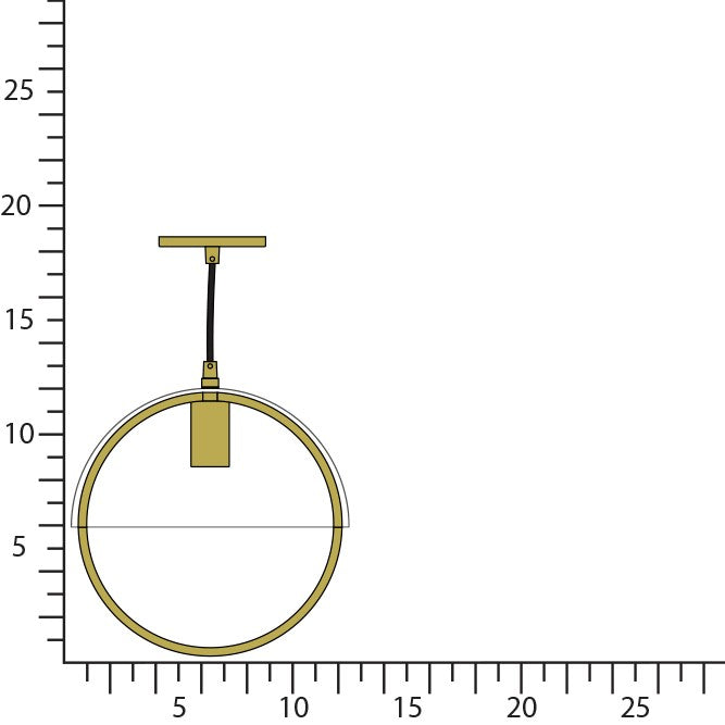 Robert Abbey - 602WHT - One Light Pendant - Mavisten Edition Copernica - Lacquered Burnished Brass w/White Painted Metal Shade