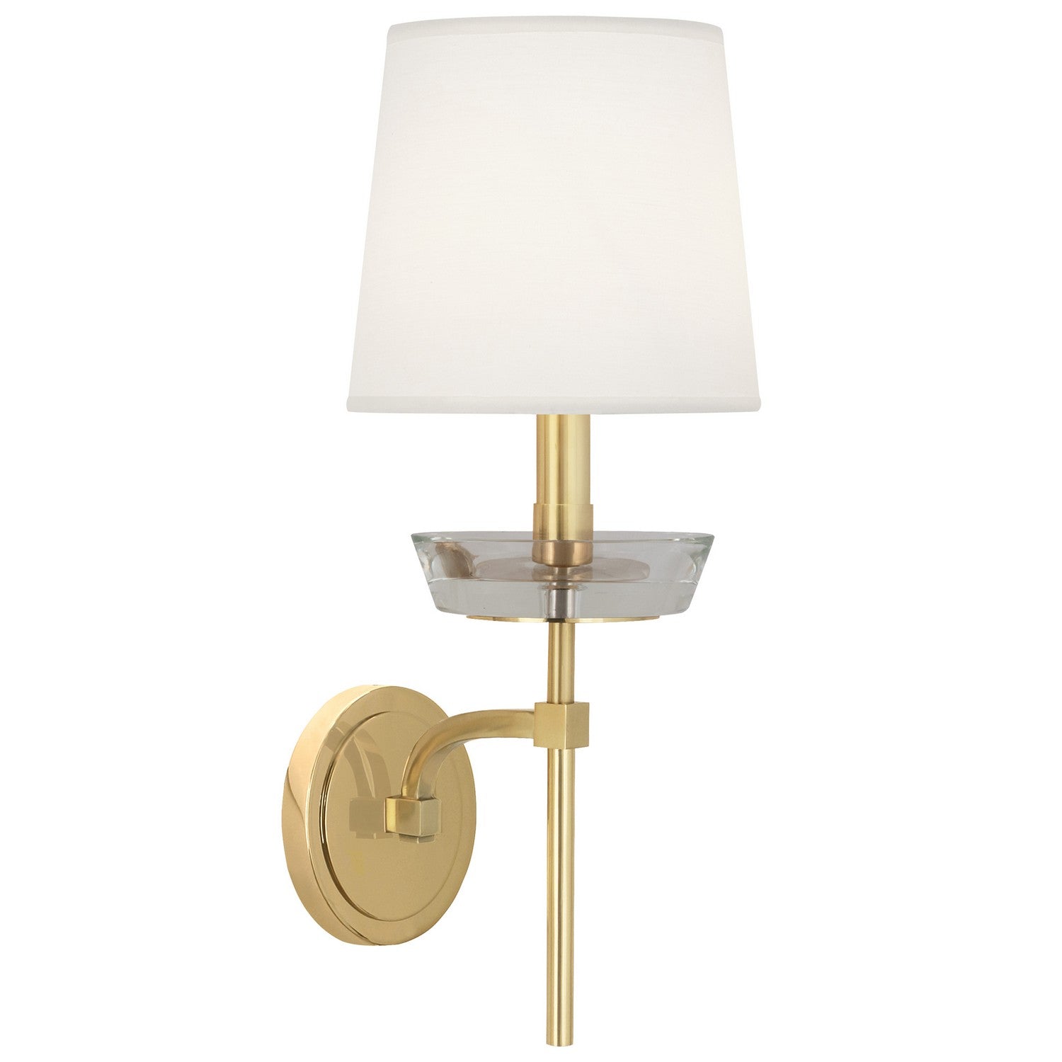 Robert Abbey - 629C - One Light Wall Sconce - Cristallo - Modern Brass w/ Clear Crystal
