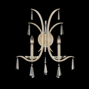 Schonbek - S30502-711R - Two Light Wall Sconce - Tinsley - White Gold