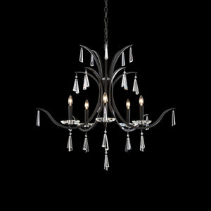 Schonbek - S30505-59R - Five Light Chandelier - Tinsley - Ferro Black