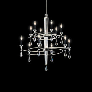 Schonbek - S5612-710/18R - 12 Light Chandelier - Tempest - Soft Silver/Black