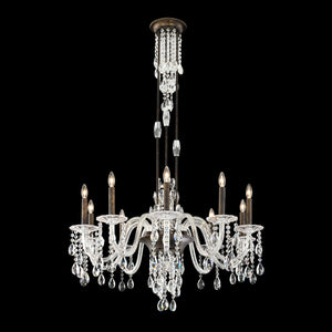 Schonbek - S93510-76R - Ten Light Chandelier - Rainier - Heirloom Bronze