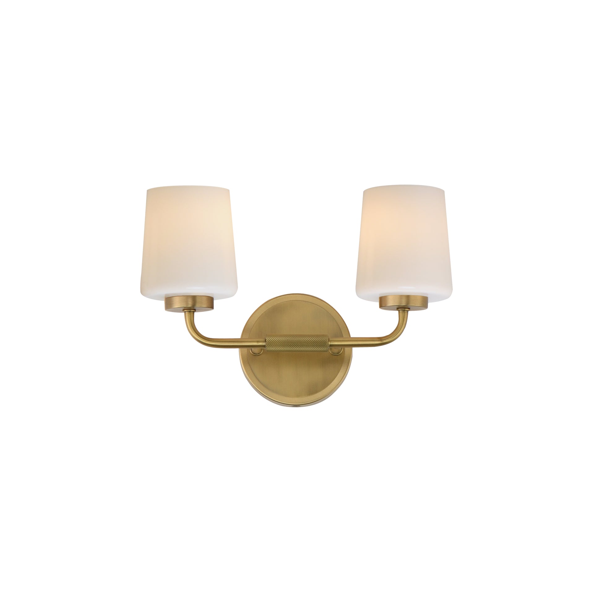 Maxim - 12692WTNAB - Two Light Wall Sconce - Durham - Natural Aged Brass