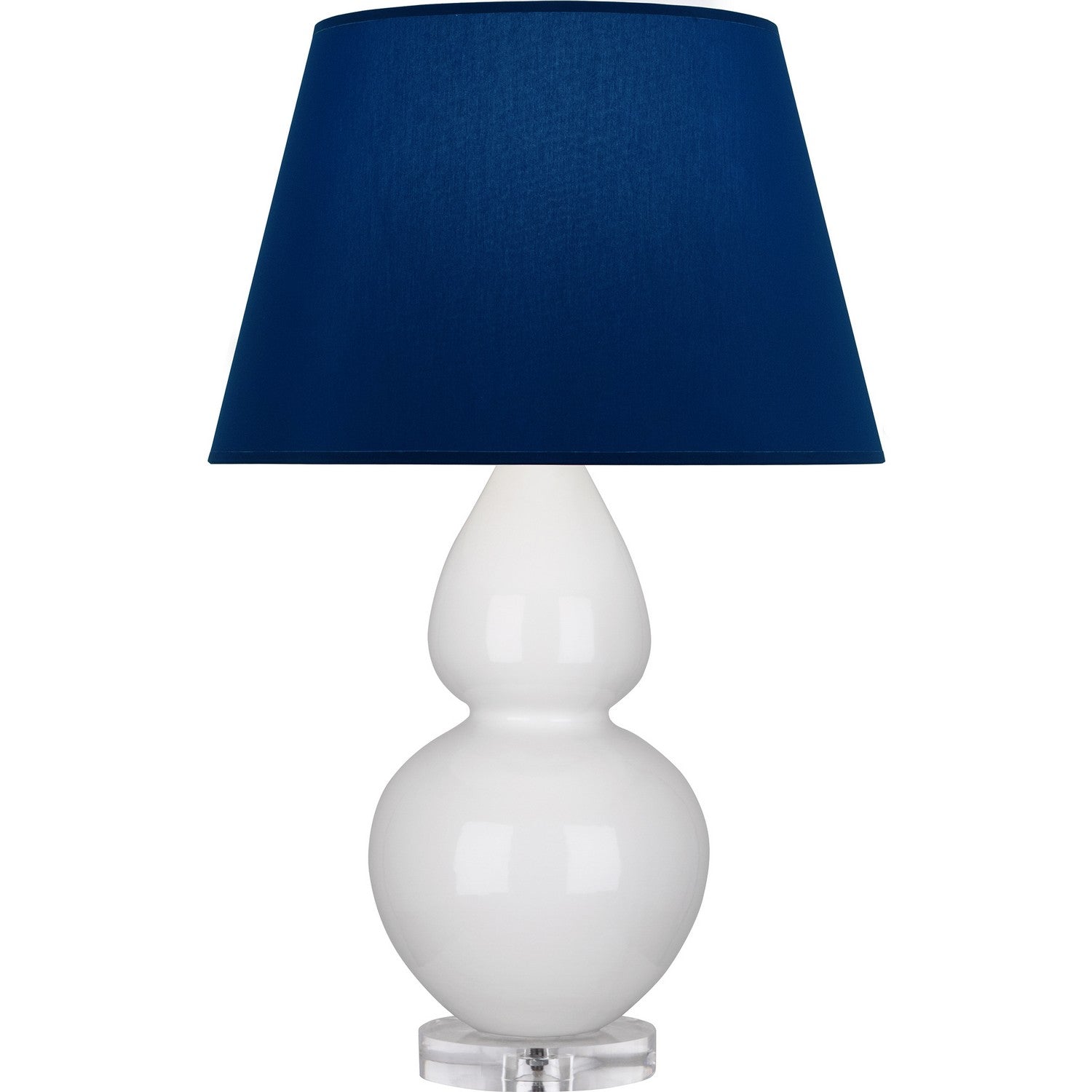 Robert Abbey - A670N - One Light Table Lamp - Double Gourd - Lily Glazed Ceramic w/Lucite