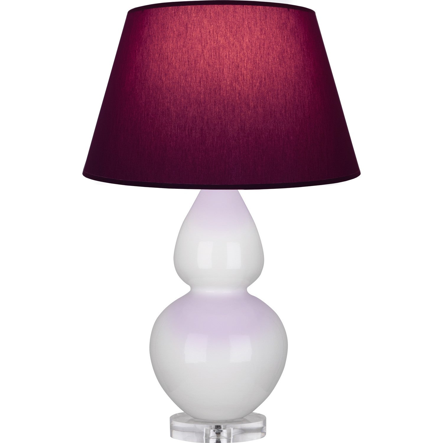 Robert Abbey - A670P - One Light Table Lamp - Double Gourd - Lily Glazed Ceramic w/Lucite