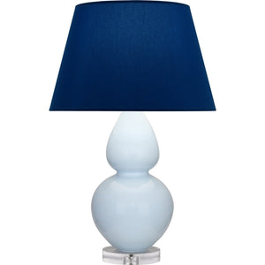 Robert Abbey - A676N - One Light Table Lamp - Double Gourd - Baby Blue Glazed Ceramic w/Lucite
