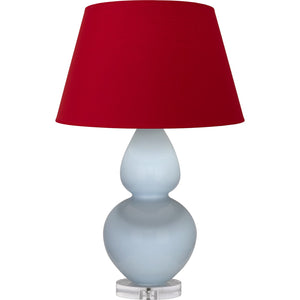 Robert Abbey - A676R - One Light Table Lamp - Double Gourd - Baby Blue Glazed Ceramic w/Lucite