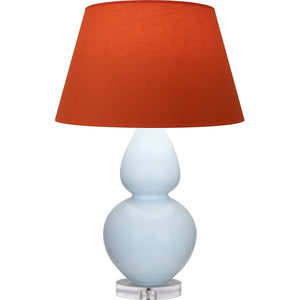 Robert Abbey - A676T - One Light Table Lamp - Double Gourd - Baby Blue Glazed Ceramic w/Lucite