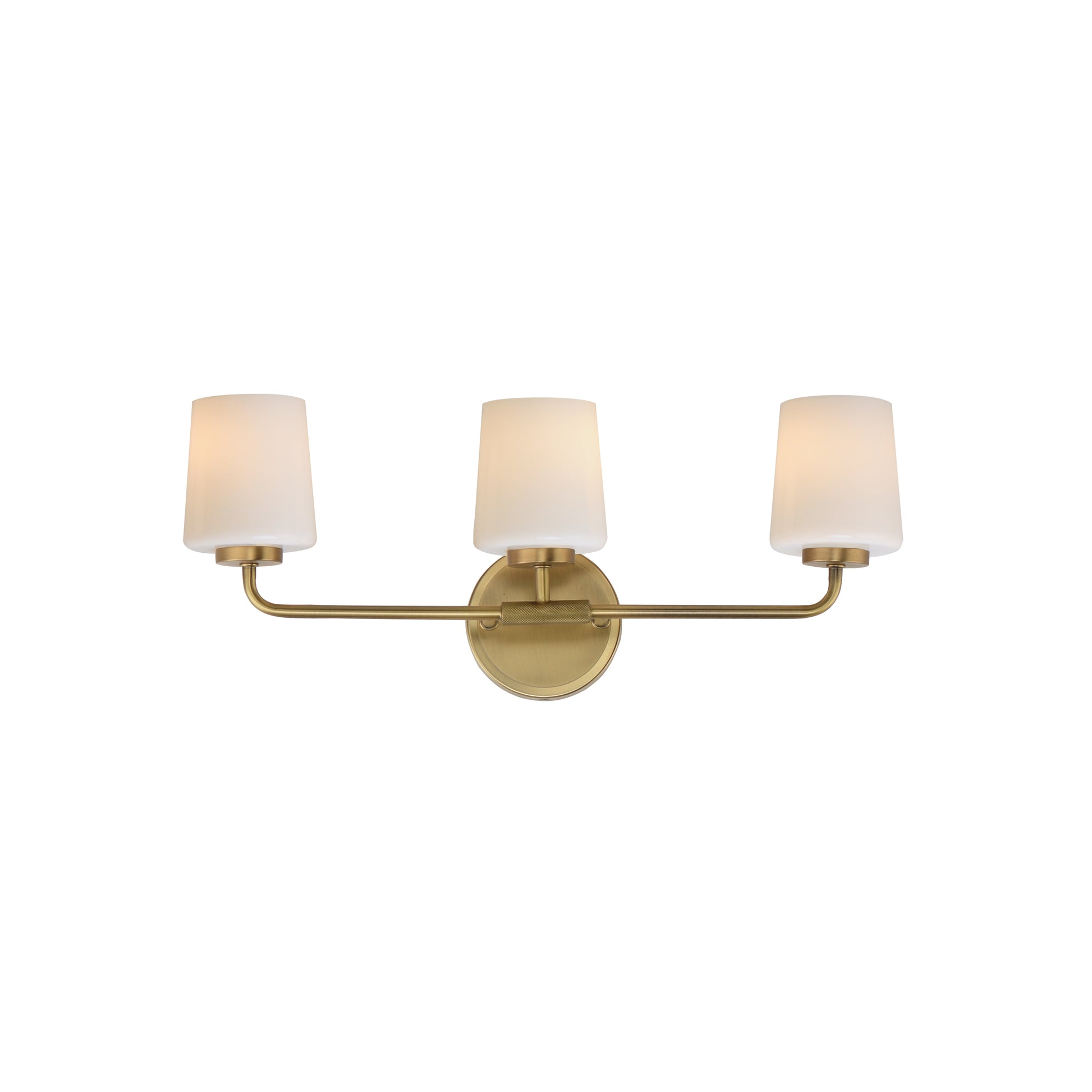 Maxim - 12693WTNAB - Three Light Bath Vanity - Durham - Natural Aged Brass