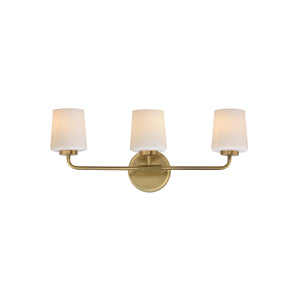 Maxim - 12693WTNAB - Three Light Bath Vanity - Durham - Natural Aged Brass