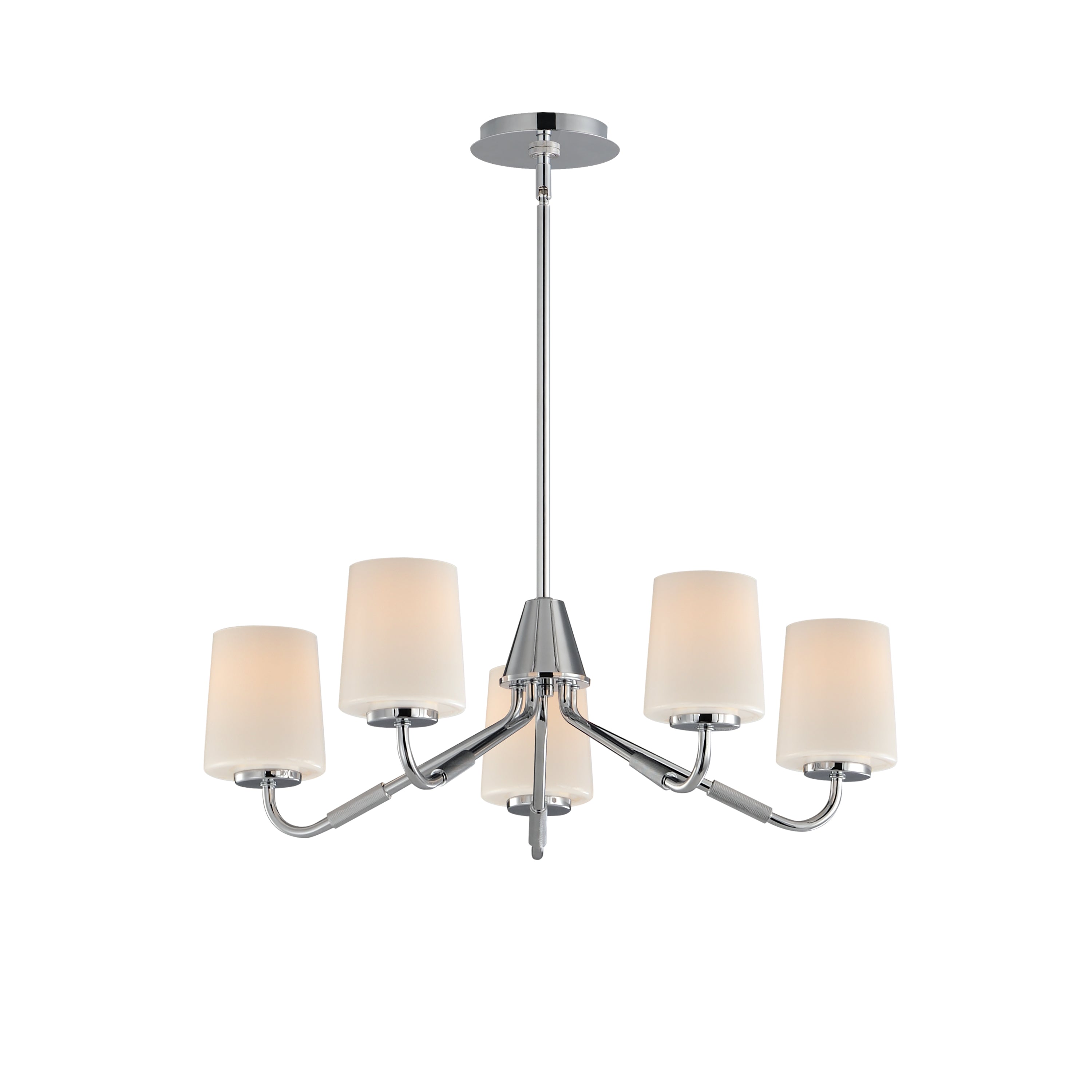 Maxim - 12696WTPC - Five Light Chandelier - Durham - Polished Chrome
