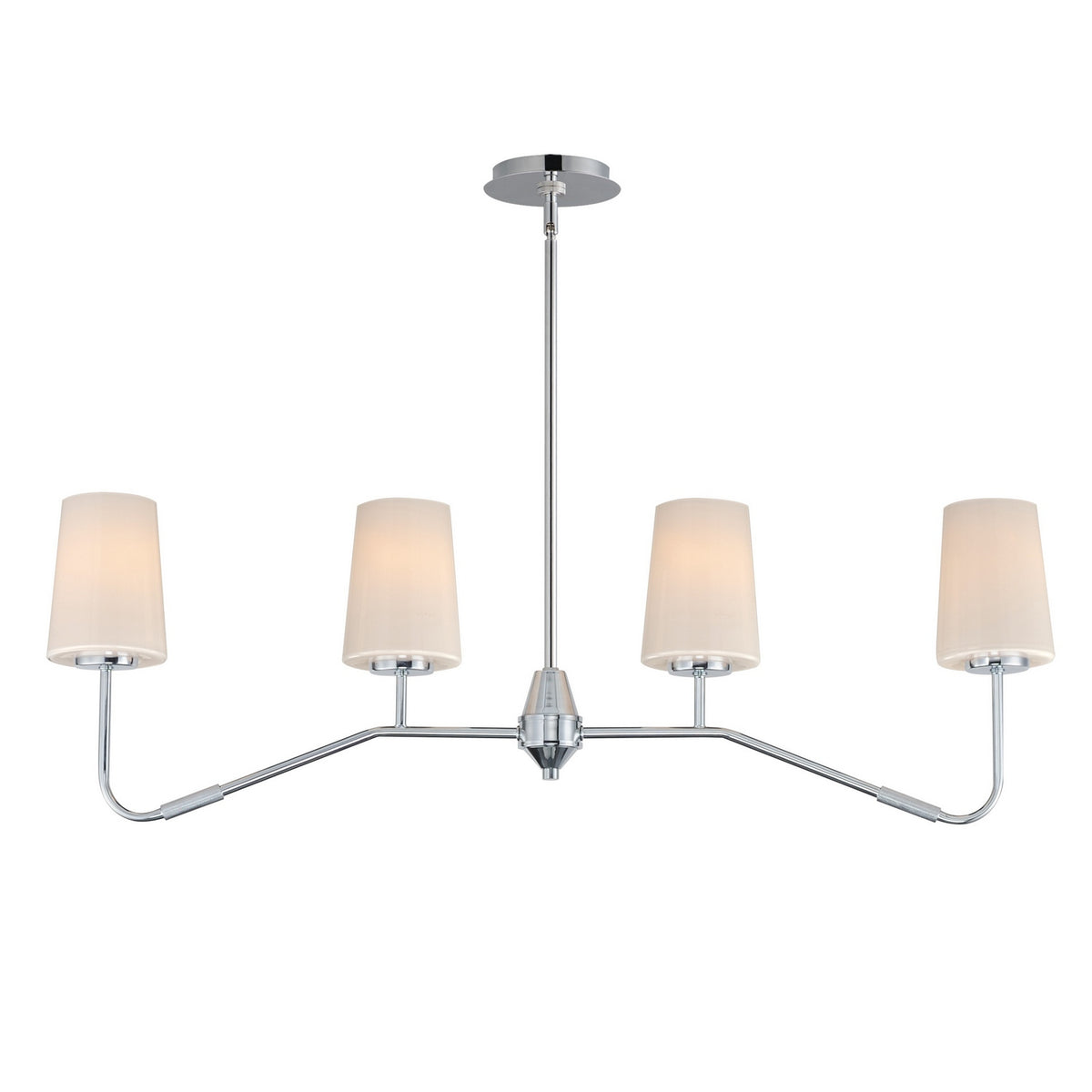 Maxim - 12697WTPC - Four Light Linear Chandelier - Durham - Polished Chrome