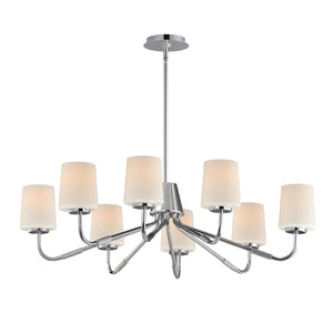 Maxim - 12698WTPC - Eight Light Chandelier - Durham - Polished Chrome