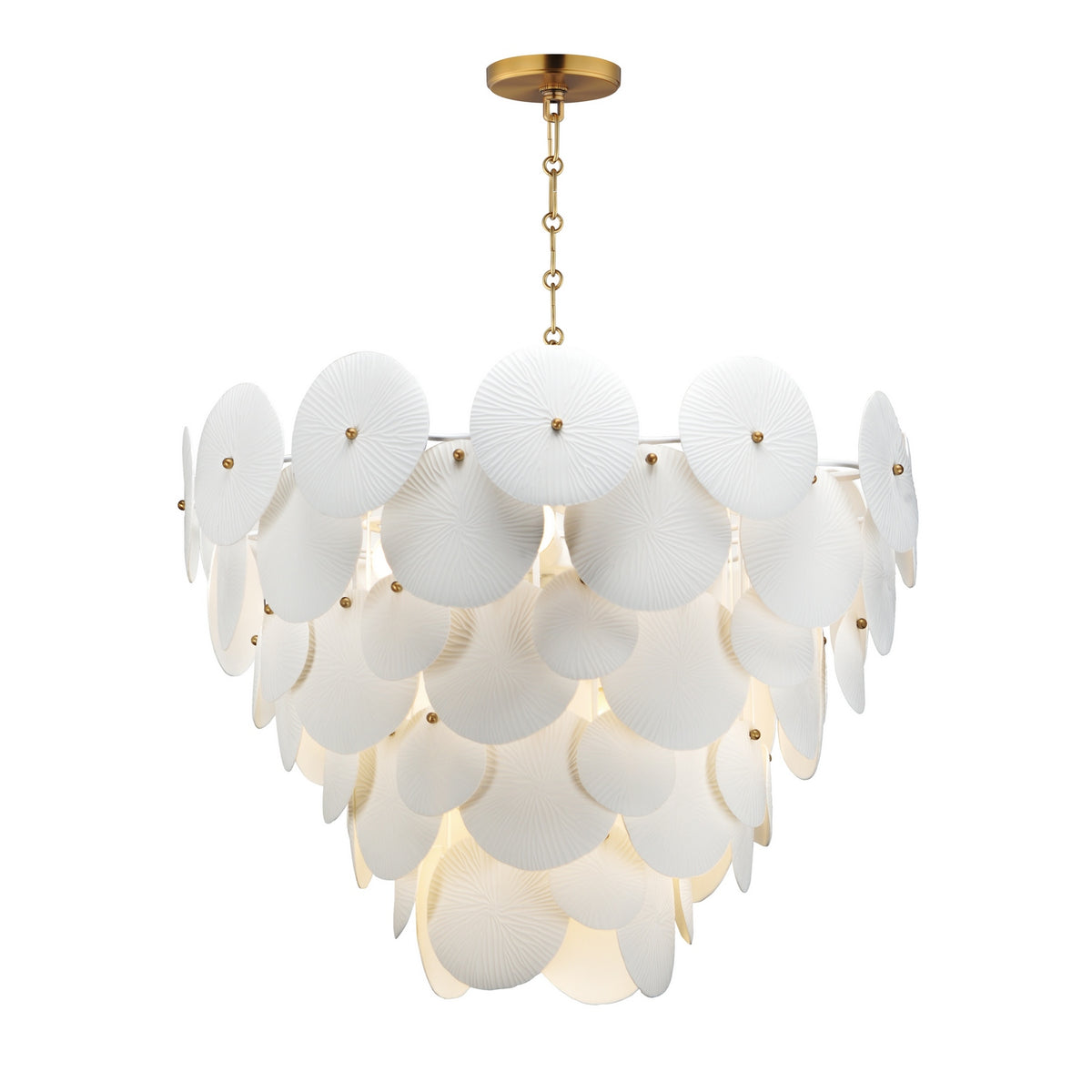 Maxim - 12827WTNAB - Eight Light Pendant - Isla - Natural Aged Brass