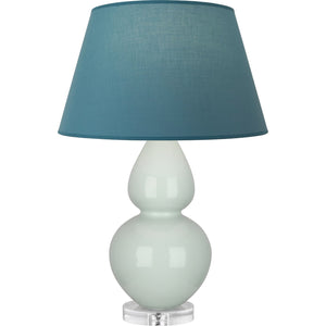 Robert Abbey - A791B - One Light Table Lamp - Double Gourd - Celadon Glazed Ceramic w/Lucite