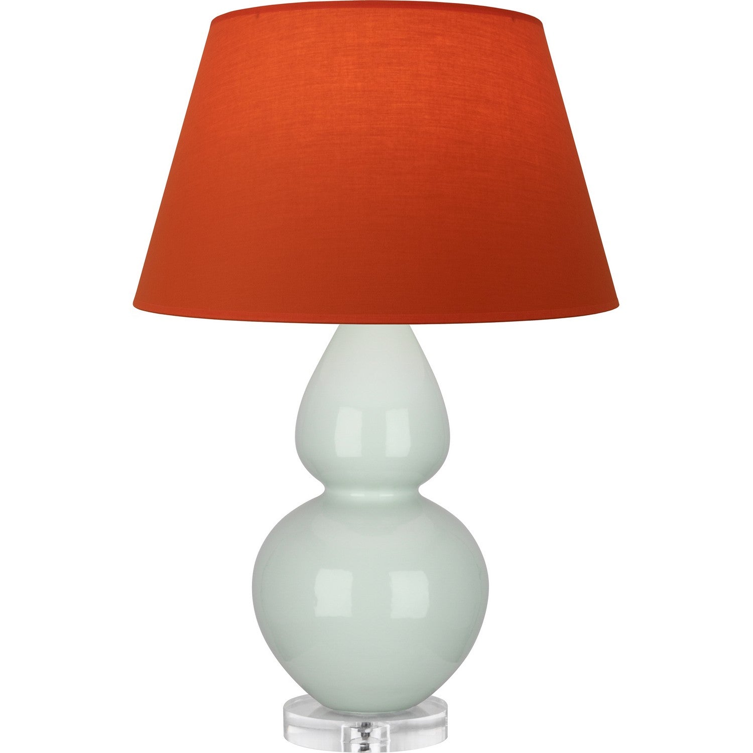 Robert Abbey - A791T - One Light Table Lamp - Double Gourd - Celadon Glazed Ceramic w/Lucite