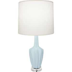 Robert Abbey - BB35 - One Light Accent Lamp - Emma - Baby Blue Glazed Ceramic w/Polished Nickel/a Lucite