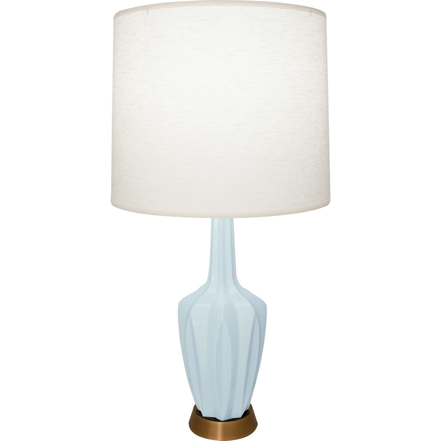 Robert Abbey - BB36 - One Light Accent Lamp - Emma - Baby Blue Glazed Ceramic w/Warm Brass